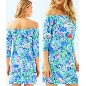 NWT Lilly Pulitzer Laurana Dress Bennet Blue Celestial Seas Sz M